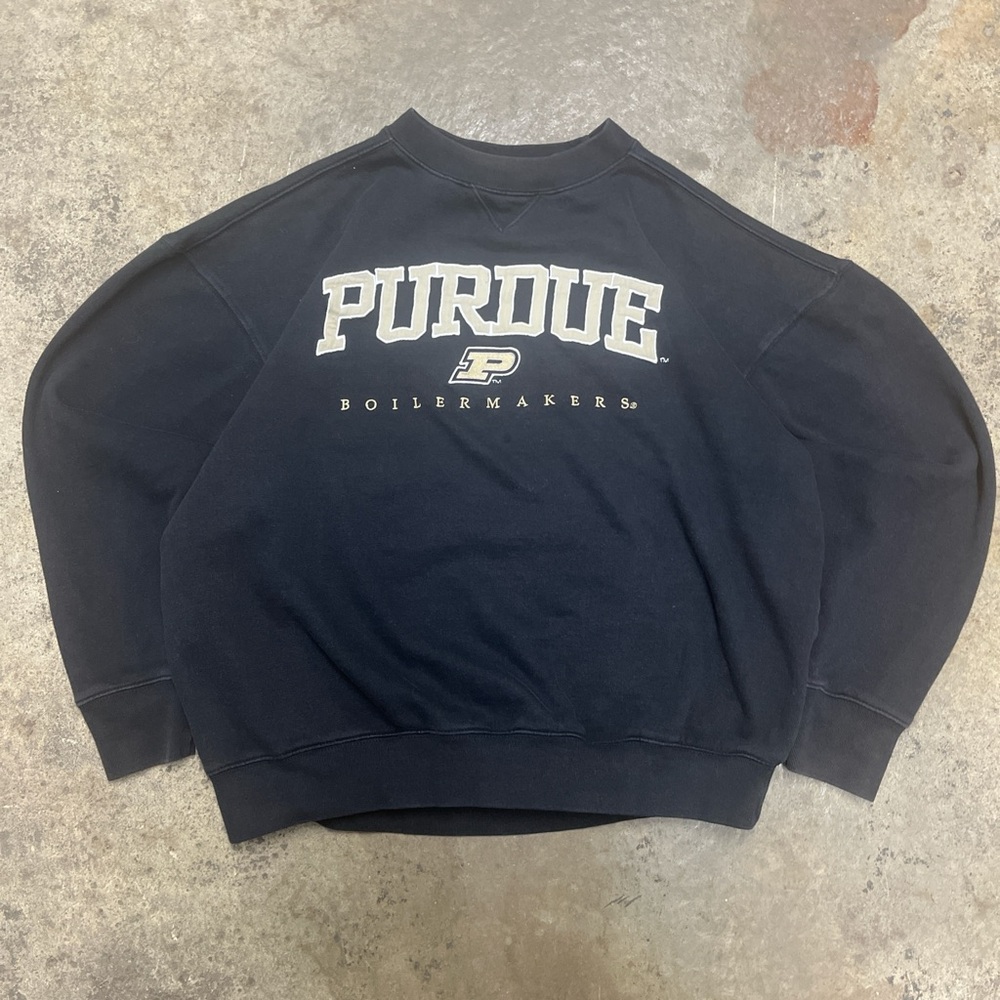 Purdue University Crewneck Sweatshirt Women’s Extra Large Black Gold College